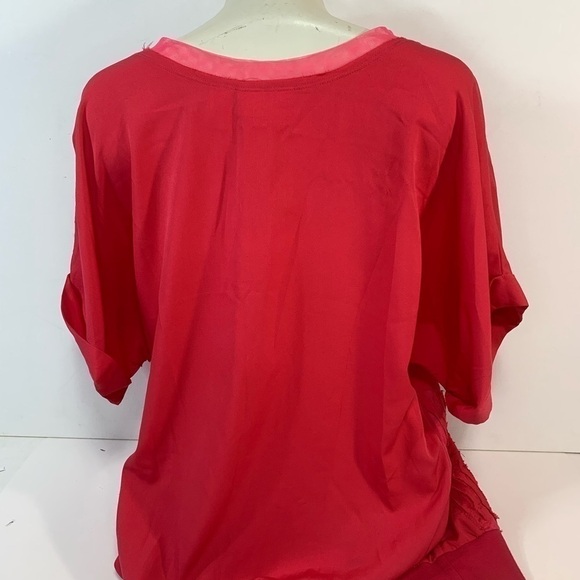 DKNY Red Patterned Blouse - Picture 5 of 7